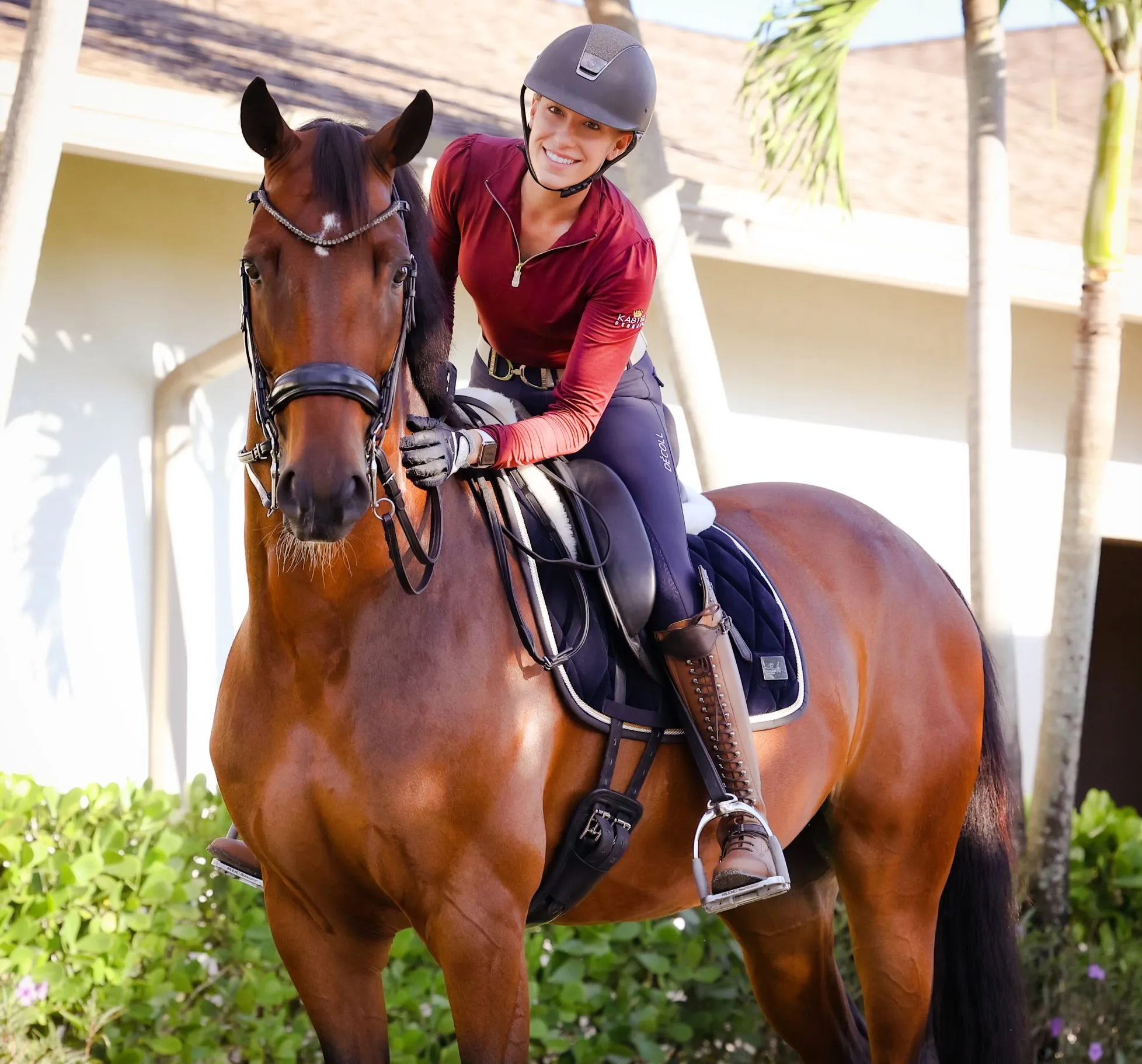 Lauren Knopp riding at IDA Farm