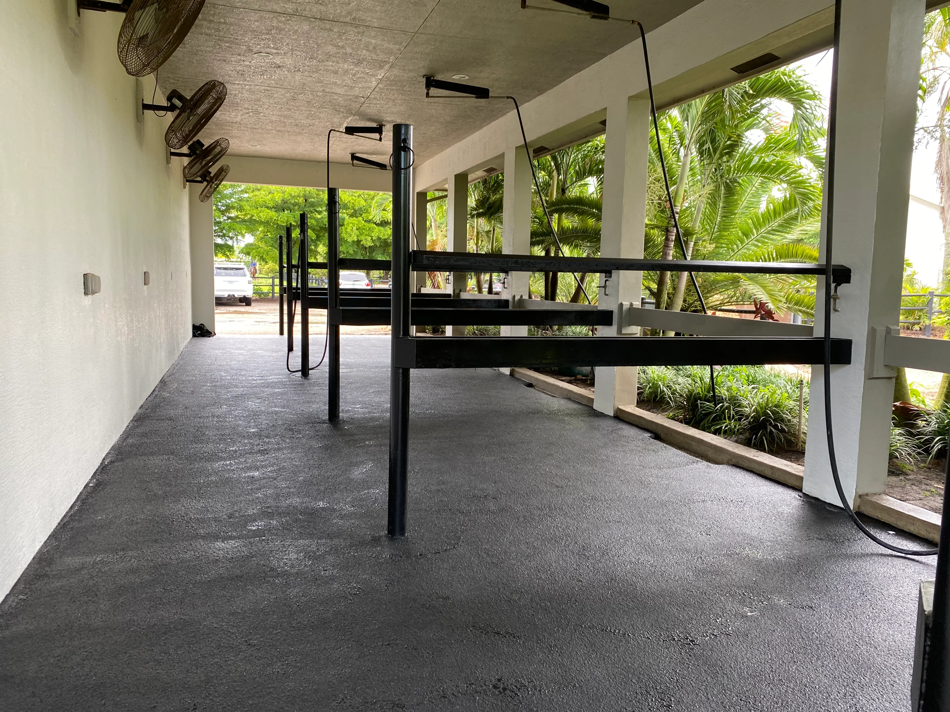Wash bays at IDA Farm